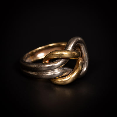 Love ring in gold and platinum - #2