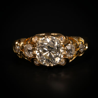 Victoriaanse ring met diamanten - #1