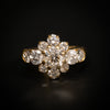 Gouden ring met cluster diamanten - #1