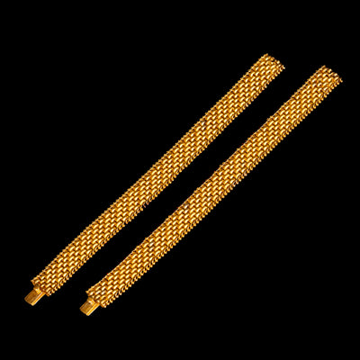 Een stel antieke gouden armbanden - #1