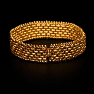 Een stel antieke gouden armbanden - #3