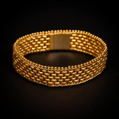 Een stel antieke gouden armbanden - #2