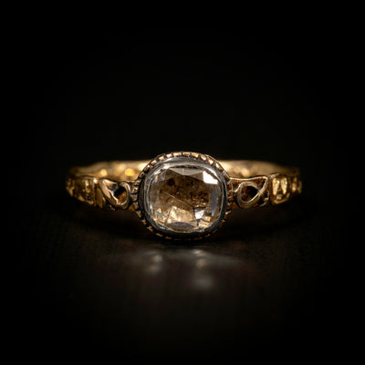 18e eeuwse herinneringsring met diamant - #2