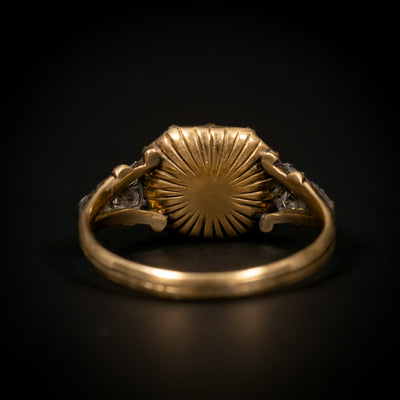 Georgian ring met saffier en diamant - #3