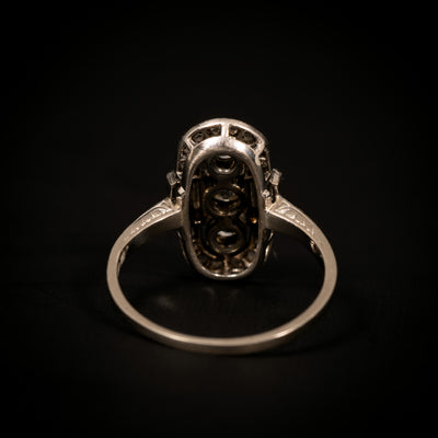 Diamanten Art Deco ring in platina en witgoud - #5