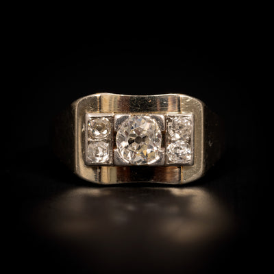 Platinum Art Deco ring - #1