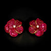 Vintage ruby earrings - #1