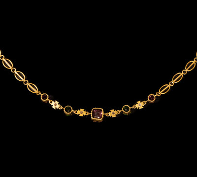 Antique bracelet with tourmalines and diamonds - #3