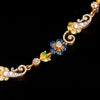 Antique necklace and pendant with opal, diamonds and enamel - #6