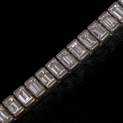 Armband met baguettegeslepen diamanten - #4