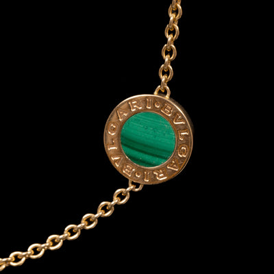 Vintage lang collier met gekleurde stenen - #3