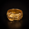Victorian engraved buckle ring - #1