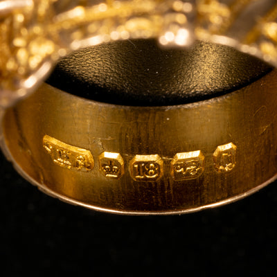 Victorian engraved buckle ring - #2