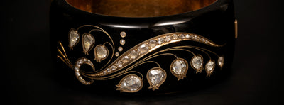 Antieke armband met onyx en diamant - #3