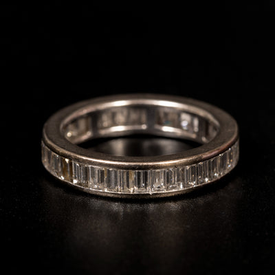 Vintage platina alliancering - #1