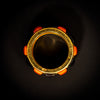 Vintage gouden ring met onyx en koraal - #3