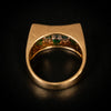 Vintage ring with checkered diamonds and emeralds - #3