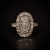 Antique ring with rose-cut diamonds - #1