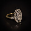 Antique ring with rose-cut diamonds - #4