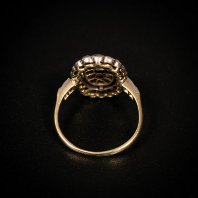 Antique ring with rose-cut diamonds - #3