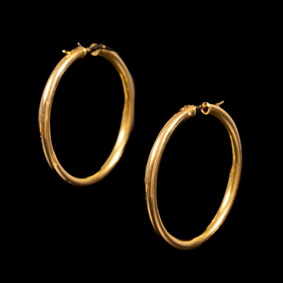 Moderne gouden oorringen - #1