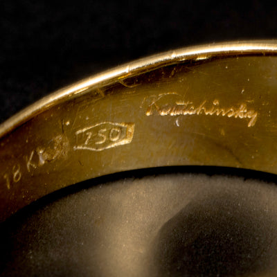 Geëmailleerde ring met diamant - #5