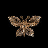 Antieke vlinderbroche met diamant