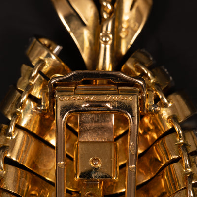 Kapitale gouden broche met saffier en diamant - #4