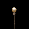 Lapel pin with pearl and diamond - #3