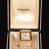 Gold wristwatch 'Mademoiselle' with pearls - #2