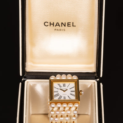 Polshorloge 'Mademoiselle' met parels - #3