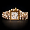 Gold wristwatch 'Mademoiselle' with pearls - #5