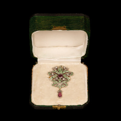 Russian Art Nouveau pendant / brooch - #2