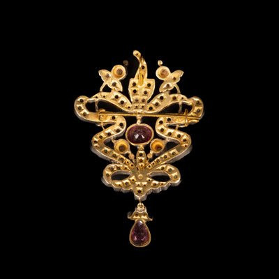 Russian Art Nouveau pendant / brooch - #4