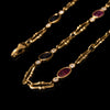 Vintage gouden collier met diamant, saffier en robijn - #3