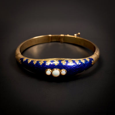 Antieke armband met email en opalen - #1