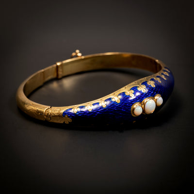 Antieke armband met email en opalen - #2