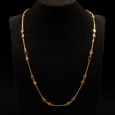 Vintage tiger's eye necklace - #2