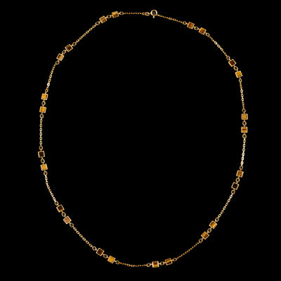 Vintage tiger's eye necklace - #3