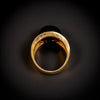 Vintage gouden bandring met tijgeroog - #2