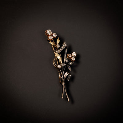 Antieke Russische broche met diamant - #1