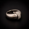 Vintage witgouden ring met diamant