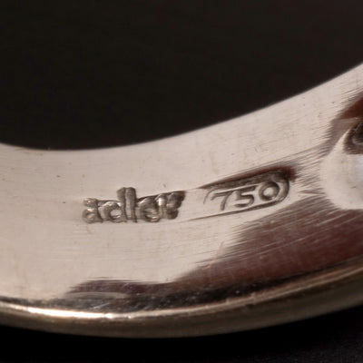 Vintage witgouden ring met diamant - #4