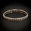Platinum Art Deco line bracelet with diamonds - #1