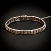 Platinum Art Deco line bracelet with diamonds - #3
