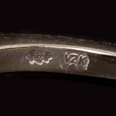 Witgouden ring met diamant - #5