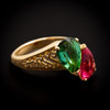 Vintage gouden ring met toermalijn - #2