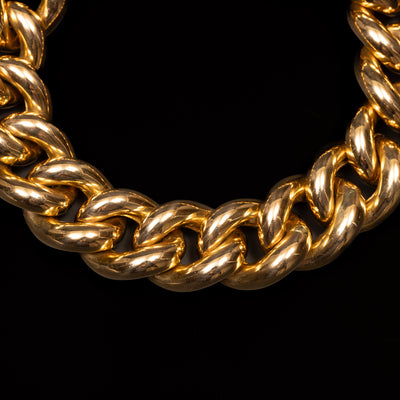 Large gold gourmet bracelet - #3