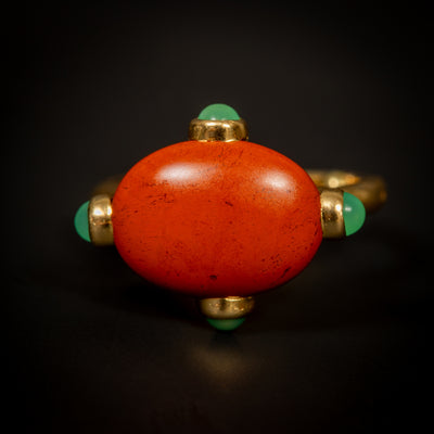 Boucheron ring met jaspis en chrysopraas - #1