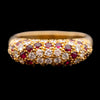 Gold ring with ruby and diamond - #3